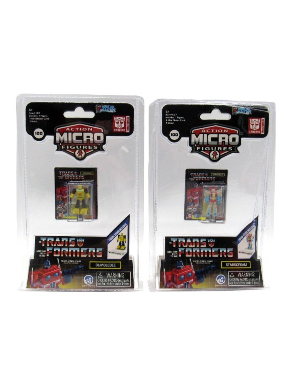 Hasbro Transformers Bumblebee & Starscream Mini Worlds Action Micro Figures